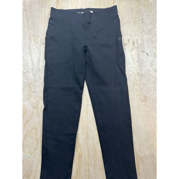 Betabrand Pants Women’s Black Skinny Stretch 6 Pockets Size M Pull On Yoga Work - Picture 1 of 5